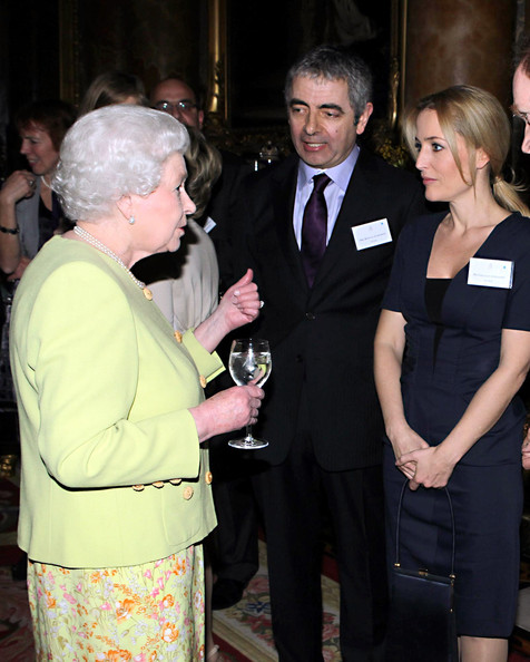 Rowan Atkinson and Queen Elizabeth